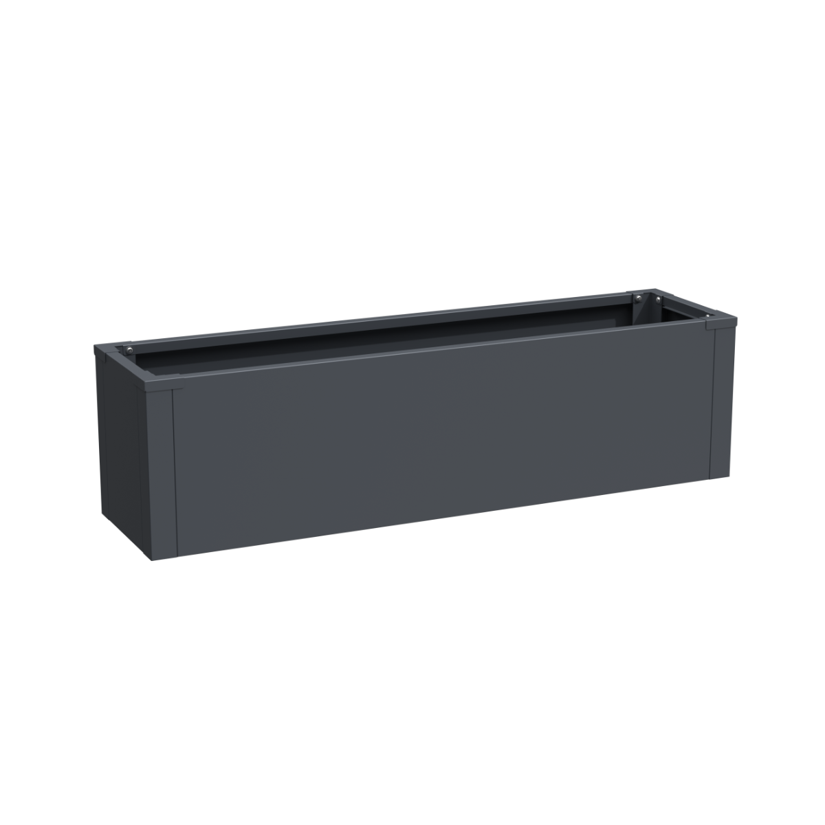 Plantenbak staal 100x25x27 cm
