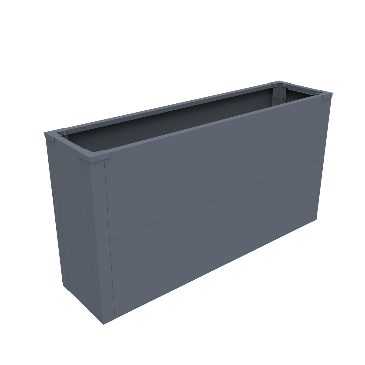 Plantenbak staal 100x25x52 cm