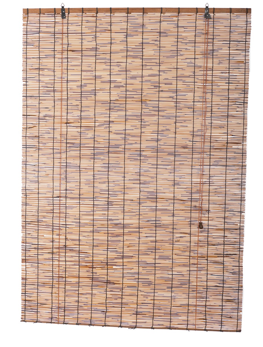 Rolgordijn donker riet 120 x 220 cm