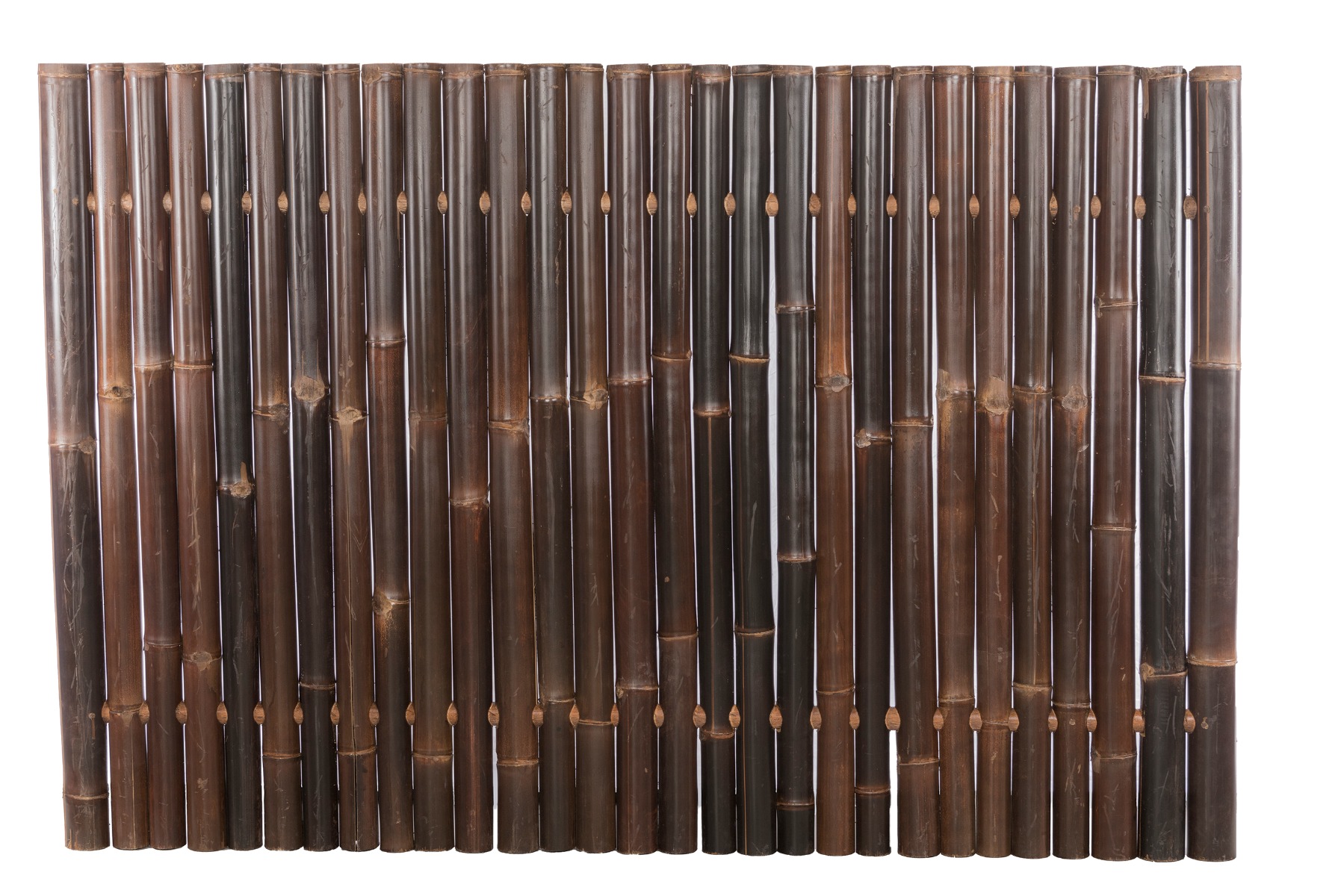 Bamboescherm zwart 60-90mm 120x180cm