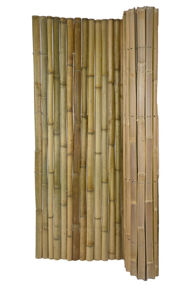 Bamboemat half rond naturel 100x180cm