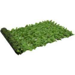 Balkonscherm groene bladeren 100x300 cm
