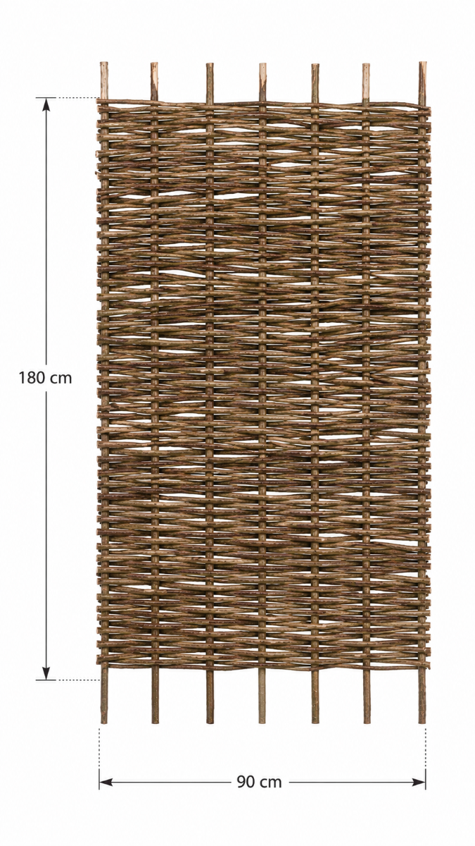 Hazelaarscherm 180 x 90 cm