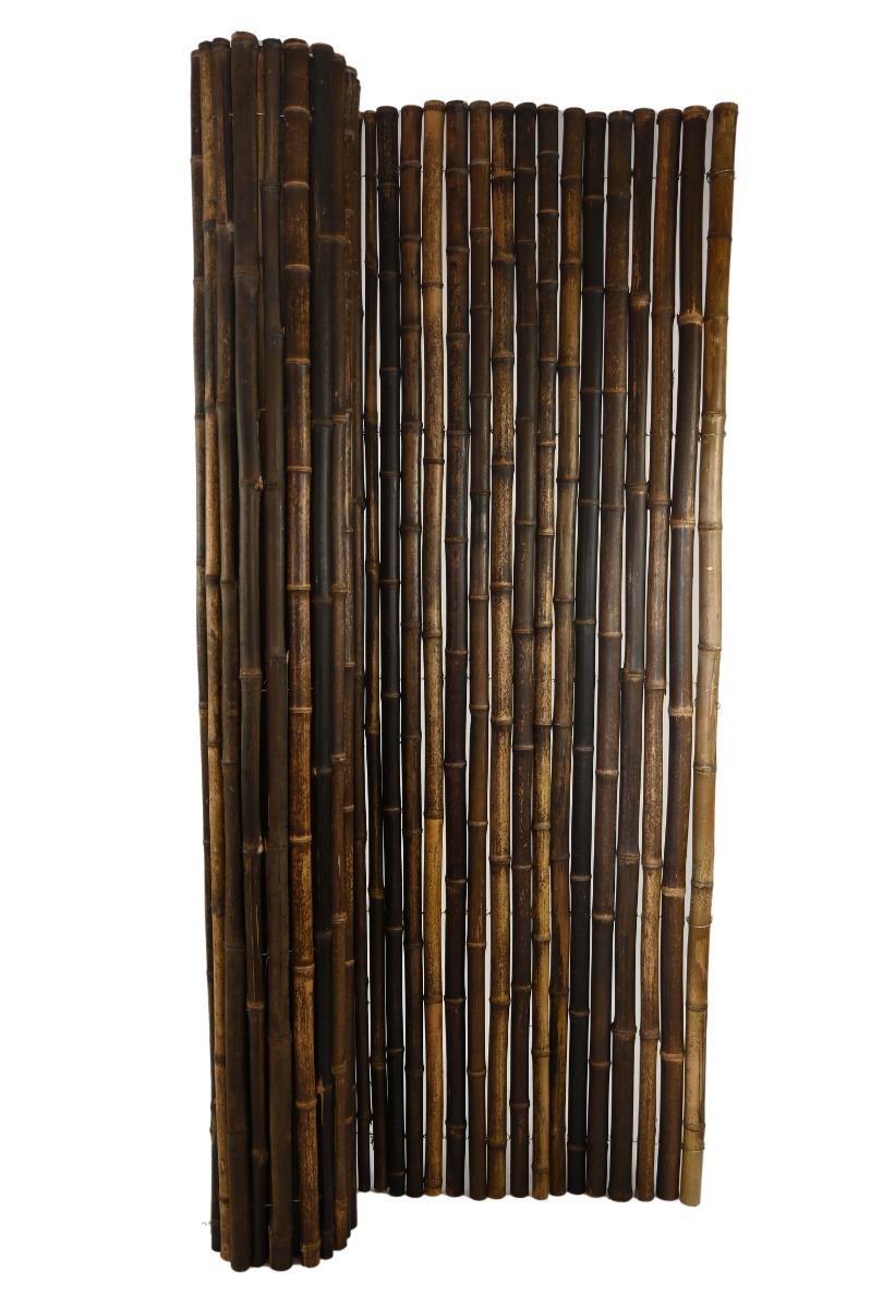 Zwarte bamboemat 25-35mm 200 x 180 cm